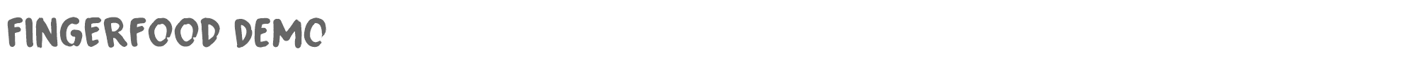 Fingerfood Fingerfood DEMO.otf font preview